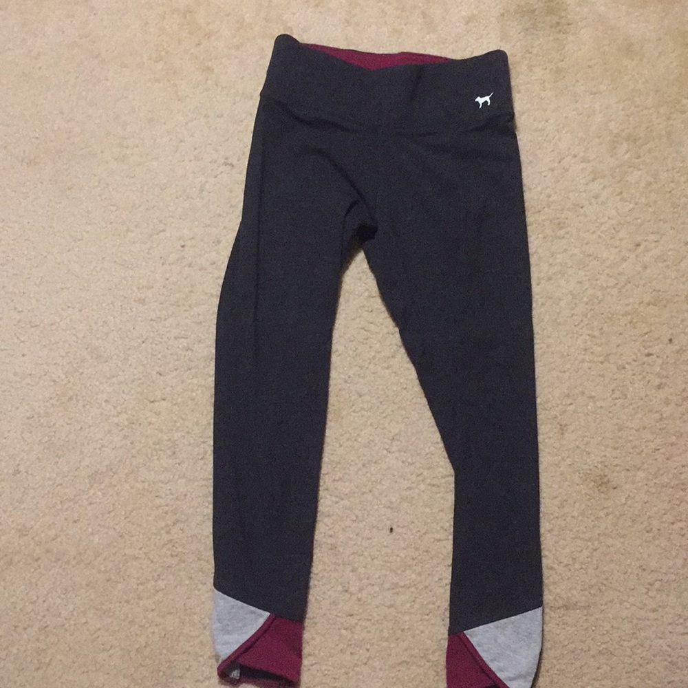 Pink crop leggings